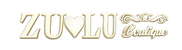 ZuLu Boutique logo with decorative elements on a white background